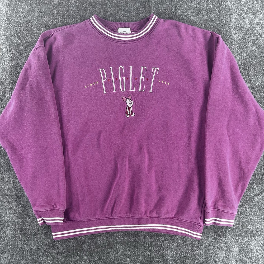Disney Parks Sweater Adult M Pink Piglet Winnie The Pooh Sweatshirt